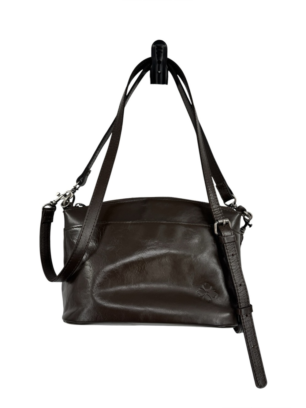 Patricia Nash Vintage Distress Arlee Small Leather Crossbody Bag In Mushroom